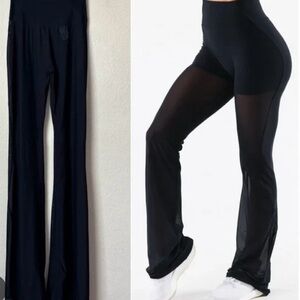 Alphalete Black Mesh Flare Pants